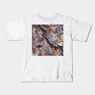 White Fir Tree Trunk Kids T-Shirt